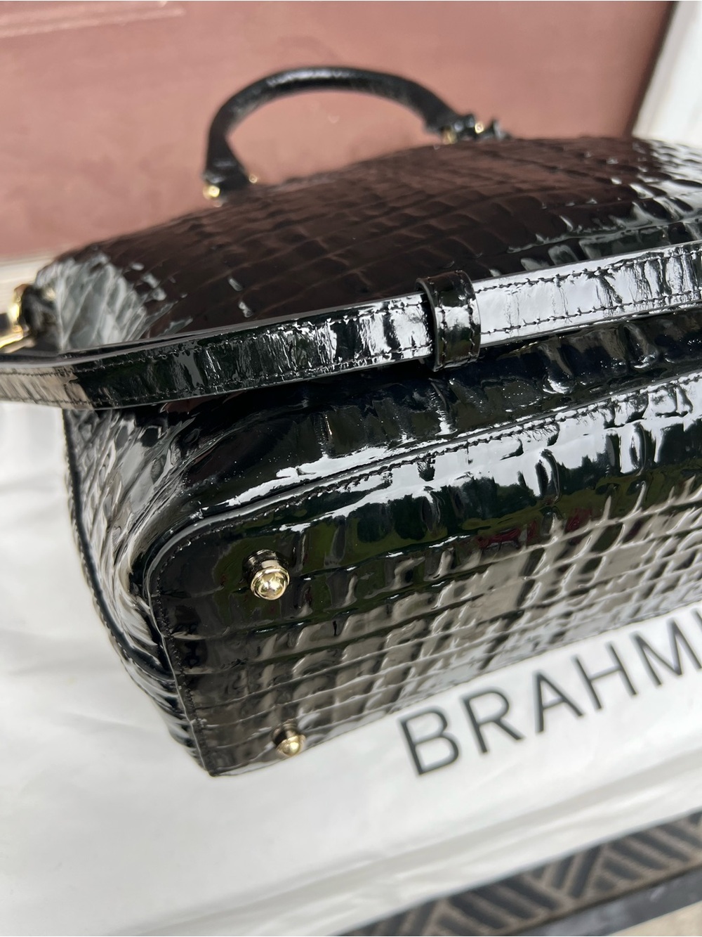 BRAHMIN MELBOURNE COLLECTION
LARGE DUXBURY DOME SATCHEL BAG - Picture 7 of 10